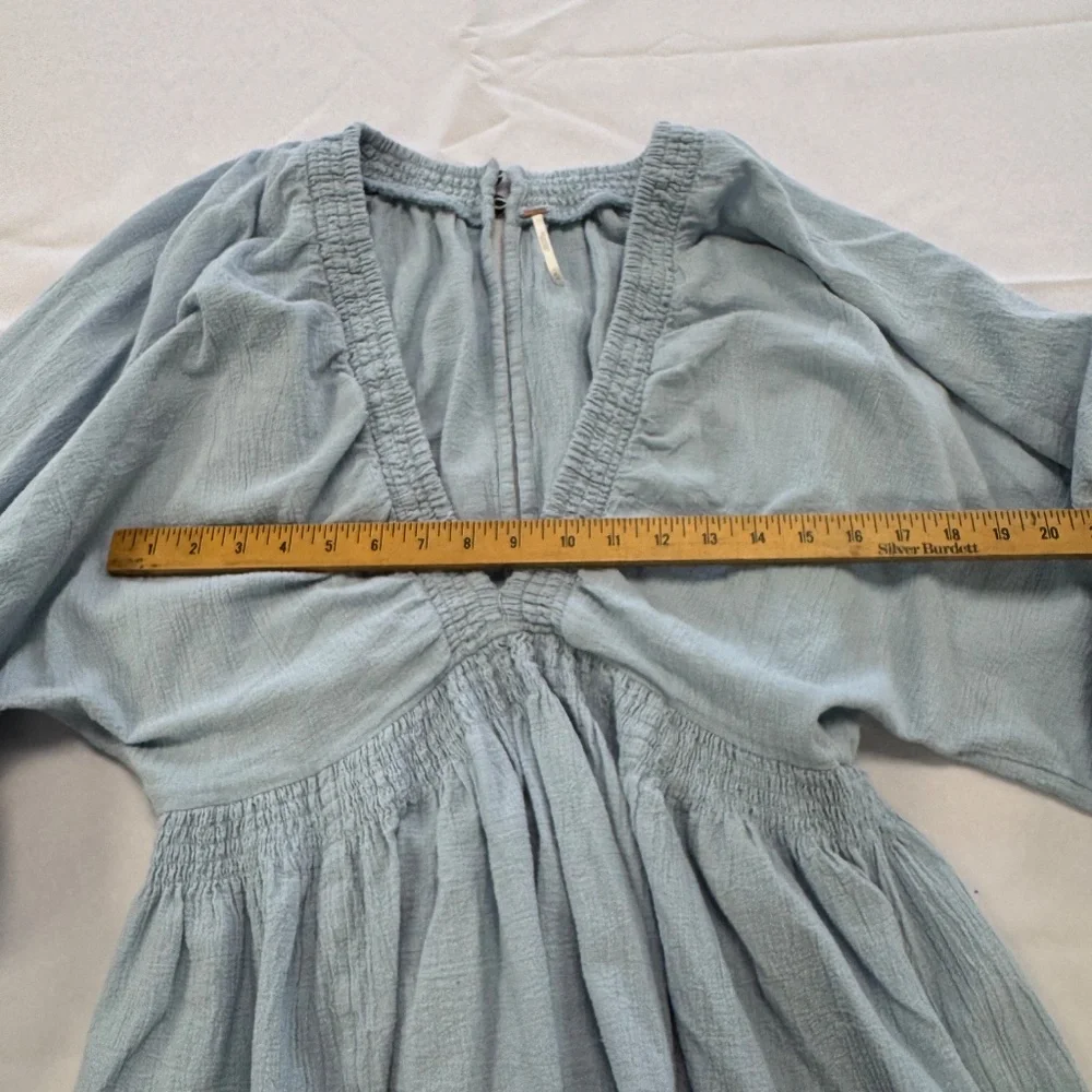 Free People For the Moment Mini Dress Blue Size XL - Picture 10 of 13